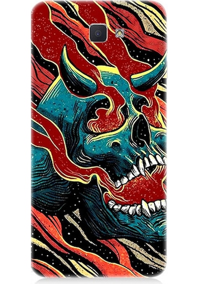 Samsung Galaxy J5 Prime Uyumlu Silikon Kılıf Devil Skull Şeytan Kafatası