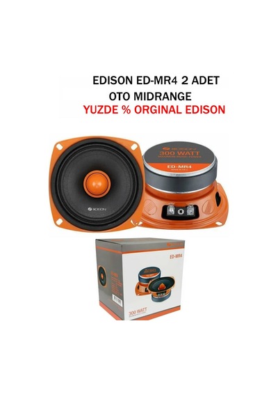 Edison Ed-Mr4 Profesyonel 10Cm Midrange Hoparlör 300Wat