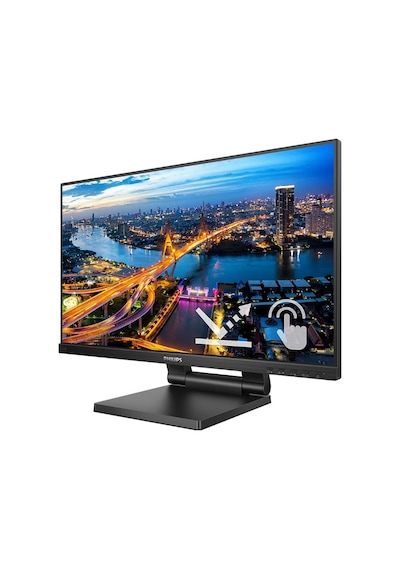21.5 222b1tc/00 Ips 4ms 75mhz 1xvga 1xhdmı 1xdp 1xusb 3.2 Fhd 1920x1080 Hoparlör Dokunmatik Ekran Vesa Siyah