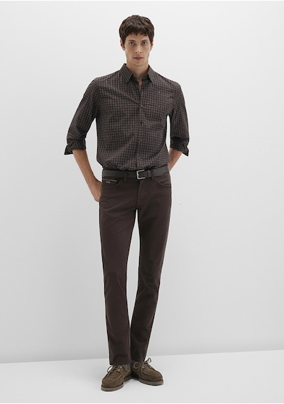 Mavi - Jake Mavi Black Koyu Kahverengi Gabardin Pantolon 0042290686 Kahverengi