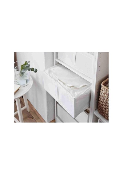 Ikea Saklama Çantası Skubb Yatak Altı Komodini, Dolap Çantası 43 X 53 X 19 Cm Fermuarlı - Beyaz