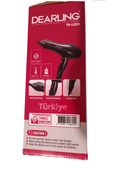 Dearling TR4200 2500W Saç Kurutma Makinesi