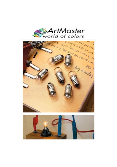 Mini Ampul 2.5 Volt 5 Adet Okul Sınıf Elektrik Devre Küçük Elektrik Deney Ampulü 2.5 Volt Deney Ampulü Küçük Boy