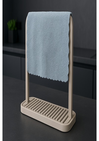 Minimalist Beyaz Bulaşık Bezi Askılığı Tezgah Üstü Kurutma Standı Diğer
