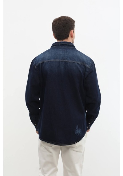 Banny Jeans Erkek Oversize Jean Ceket Lacivert