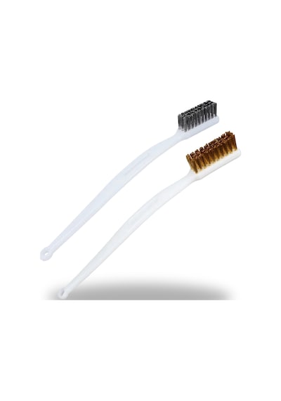 Nozzle Temizleme Fırçası Seti 1 Çelik + 1 Pirinç