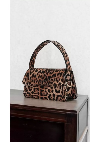 Glemix Kate Leopar Çapraz Askılı Kadın E L Ve Omuz Çantası Leopar