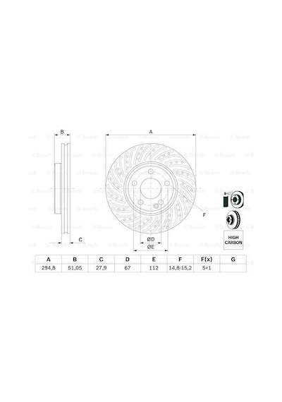Mercedes A 176 A180 1.6 2012-2018 Bosch Ön Disk 2 Adet