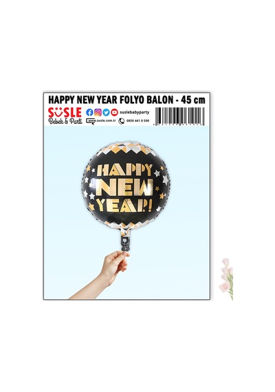 Happy New Year Folyo Balon 45 CM