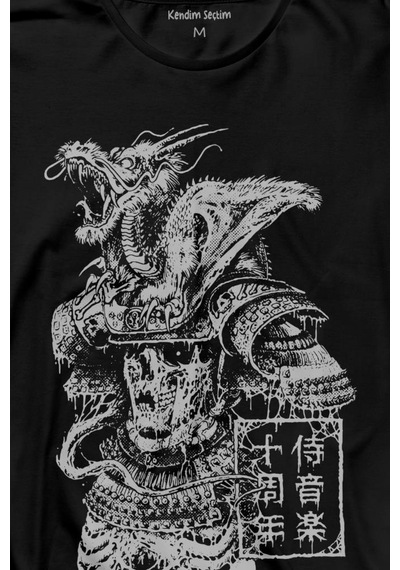 Samurai Japanese Samuray Japonca Street Wear Urban Uzun Kollu Tişört Baskılı T-shirt 001