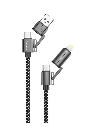 4'ü 1 Arada 100w Akıllı Tasarım Yüksek Dayanıklılık Çoklu Uyumlu Örgülü Hızlı Şarj Kablosu 100w Type-c To Type-c