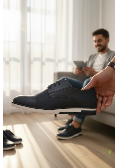 Enoch Erkek Smart Casual Ayakkabı - Tekstüre Detaylı Esnek Hafif Tabanlı Şehir Şıklığı Ve Ofis Ayakkabısı Laci Enoch Erkek Smart Casual Ayakkabı - Tekstüre Detaylı Esnek Hafif Tabanlı Şehir Şıklığı Ve Ofis Ayakkabısı Laci