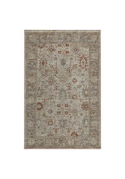 Vivanni Home Ashlynn Polyester Vintage Halı Pamuk Atkı Tabanlı Modern Dokuma Ev Halısı Bej Rust