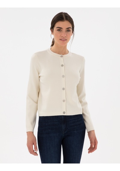 Pierre Cardin Kadın Ekru Hırka Triko 50299413-vr019 Ekru