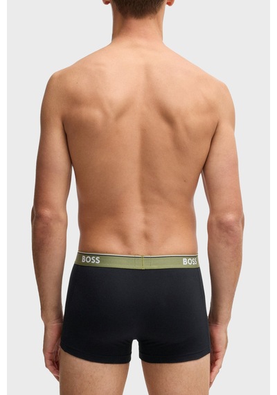 Boss Erkek Boxer 50531701 990 Siyah-yeşil Siyah-yeşil