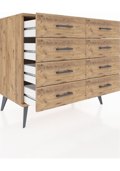 Hyperion Şifonyer 8 Çekmeceli 88x44x80 Çam-çam Çam Hyperion Şifonyer 8 Çekmeceli 88x44x80 Çam-çam Çam