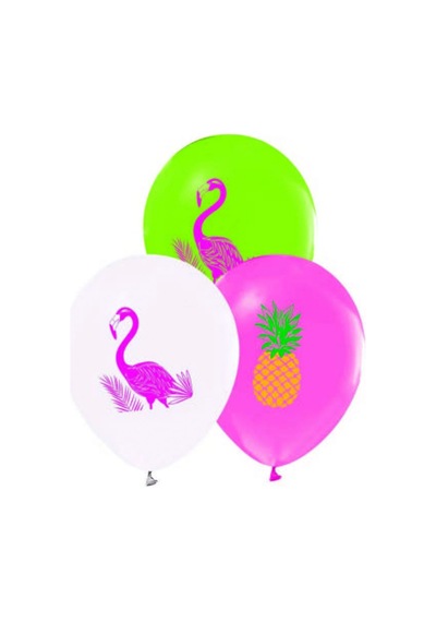 Flamingo 10 adet metalik balon