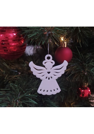 7 Adet Yılbaşı Noel Meleği Ağaç Dekoru 9 Cm