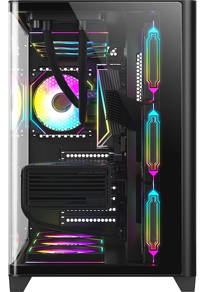 Dragos Ocean Curved Pro V2 7x Argb Fan Usb 3.0 Typec Atx Oyuncu Bilgisayar Kasası Siyah