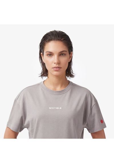 Unıted4 Regular Fit Kadın Gri T-shirt Bsc-utws