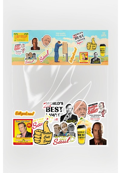Better Call Saul Sticker Paketi 12 Parça Kaliteli Su Geçirmez Etiket Seti Çok Renkli