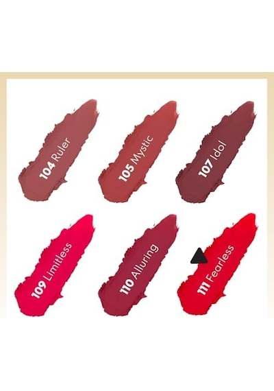 Lipstick 111 Fearless Kalıcı Mat Ruj, Kırmızı 0