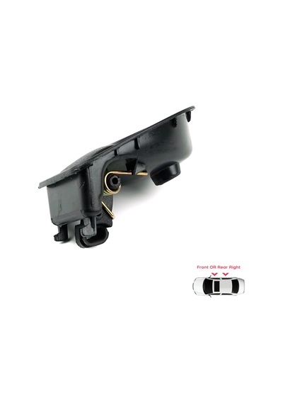 Sağ İç Kapı Kolu Siyah Renault Kangoo Twingo I Kubistar X76 İçin