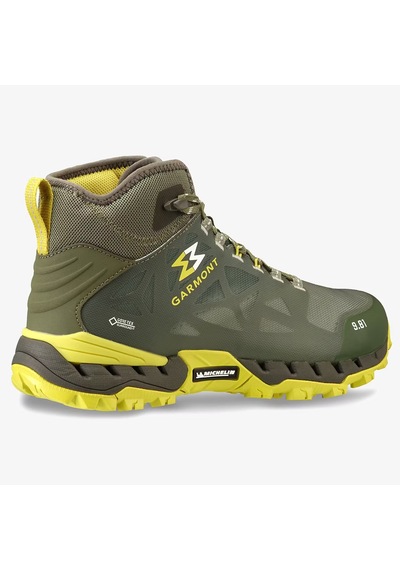 Garmont Italy 9.81 N Air G 2.0 Mid Goretex Michelin Taban Erkek Bot Green Olivine 002491 Yeşil-sarı Çok Renkli