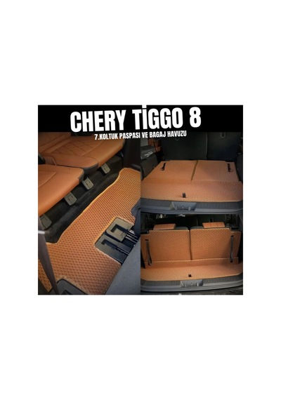 Chery Tiggo 8 Premium Eva Bagaj Havuzu + 3. Sıra Yeni Nesil Akıllı Eva Paspas 1. Sınıf A+++ Kalite
