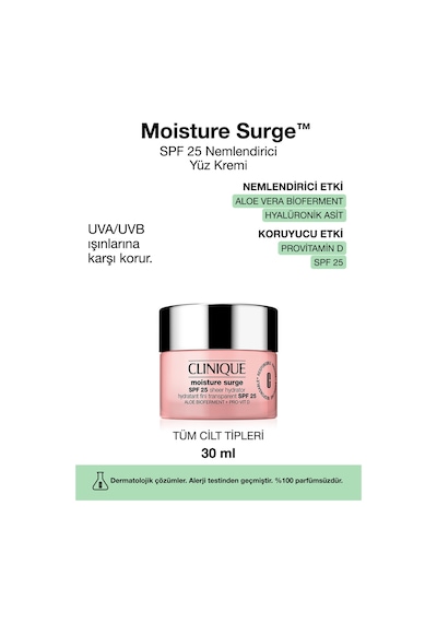 Moisture Surge Spf25 Güneş Koruması İle Cildi Derinlemesine Nemlendirici Ve Koruyucu Krem 30ml