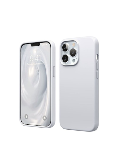 Apple Uyumlu iPhone 13 Pro Max  Silikon Kılıf - Pastel Renk Tonu Esnek Tam Koruma Kapak - Gri