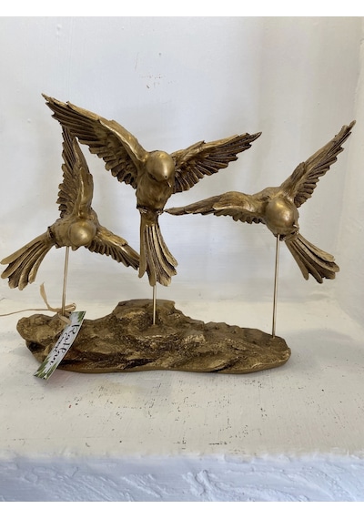 Kırlangıç Ebabil Kuşları Biblo Gold