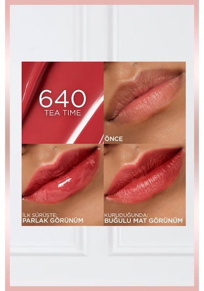 Hyaluron Lip Tint Dudak Parlatıcı - 640 Tea Time 3600524242794-11062 Diğer