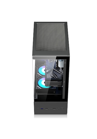 Zoko Smıle Siyah 5x12cm Argb Fanlı Temper Camlı Atx Gaming Kasa