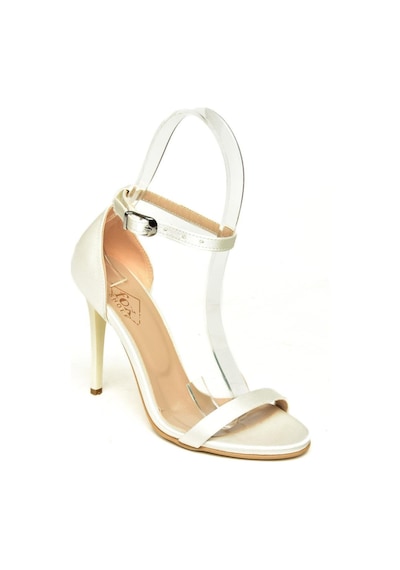 Fox Shoes B922112604 Bej Kumaş İnce Topuklu Kadın Ayakkabı Bej