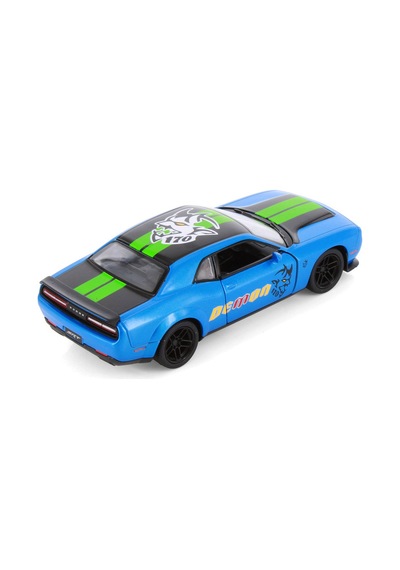 2023 Dodge Challenger Srt Del Mon 170 Livery Edition Mavi Kinsmart Diecast Model Araba