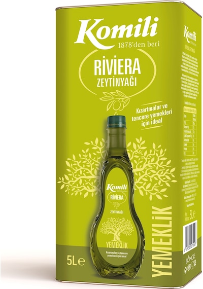 Komili Yemeklik Riviera Zeytinyağı 5 L