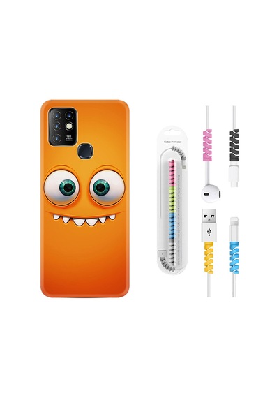 Infinix Hot 8 Kılıf Kablo Koruyuculu Dişlek 1615