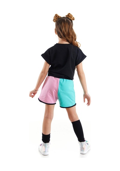 Denokids Mshb&g Renkli Yıldız Kız Çocuk T-Shirt Şort Takım Çok Renkli