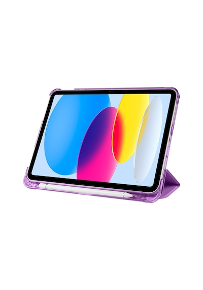 Apple Uyumlu iPad, A16 11.nesil 2025 Smart Folio Cover Akıllı Uyku Modlu Pu Deri Standlı Tablet Kılıfı Kapaklı Kılıf