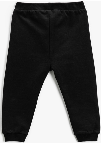 Koton Jogger Eşofman Altı Düğme Detaylı Beli Lastikli Siyah 3smb40007tk 3SMB40007TK999 Siyah