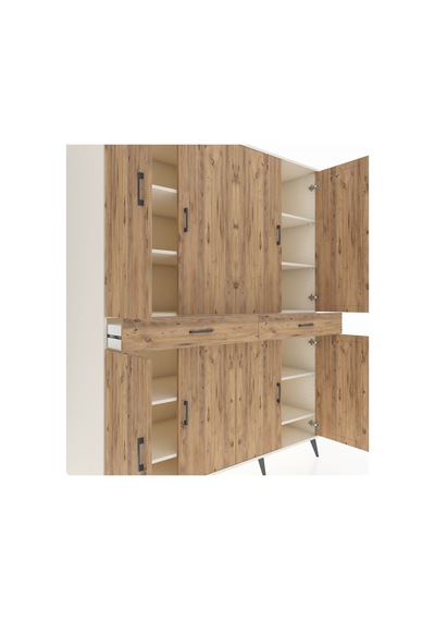 Kronos Gardrop 10 Raflı 2 Çekmeceli 8 Kapaklı 176x59x221 Aytaşı-çam Çam Kronos Gardrop 10 Raflı 2 Çekmeceli 8 Kapaklı 176x59x221 Aytaşı-çam Çam