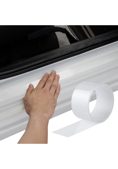 Araç Kapı Eşiği Koruma Filmi Mat Yüzey 11 Cm X 4 Metre Polürütan Ppf