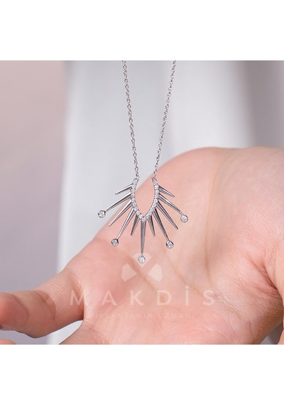 0.15 Karat Tasarım Pırlanta Kolye 37841455