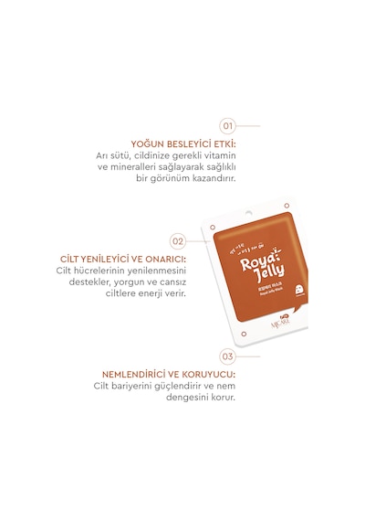 On Royal Jelly Mask Arı Sütü Içeren Maske 5'li