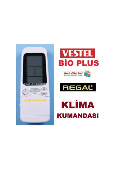 Regal Rac Serisi Vestel Uyumlu Klima Kumandası