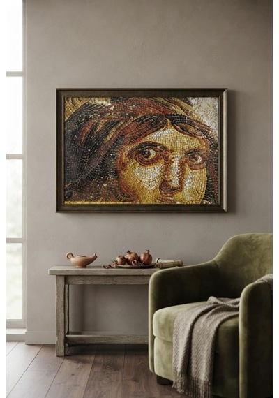 Antik Dönem Mozaiği Çingene Kızı Zeugma 1000 Parça Eğitici Öğretici Puzzle
