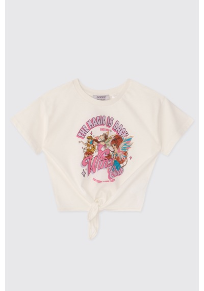 Panço Winx Club Kız Çocuk Beyaz Tişört 2611gk05052