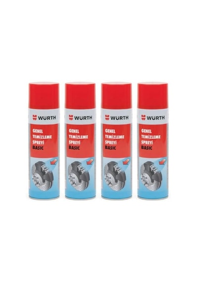 4 Adet Würth Genel Temizleme Spreyi 500 Ml