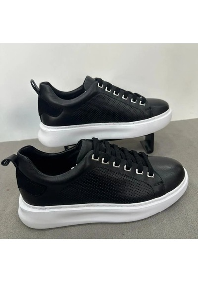 Scatto Erkek Deri Sneaker Siyah